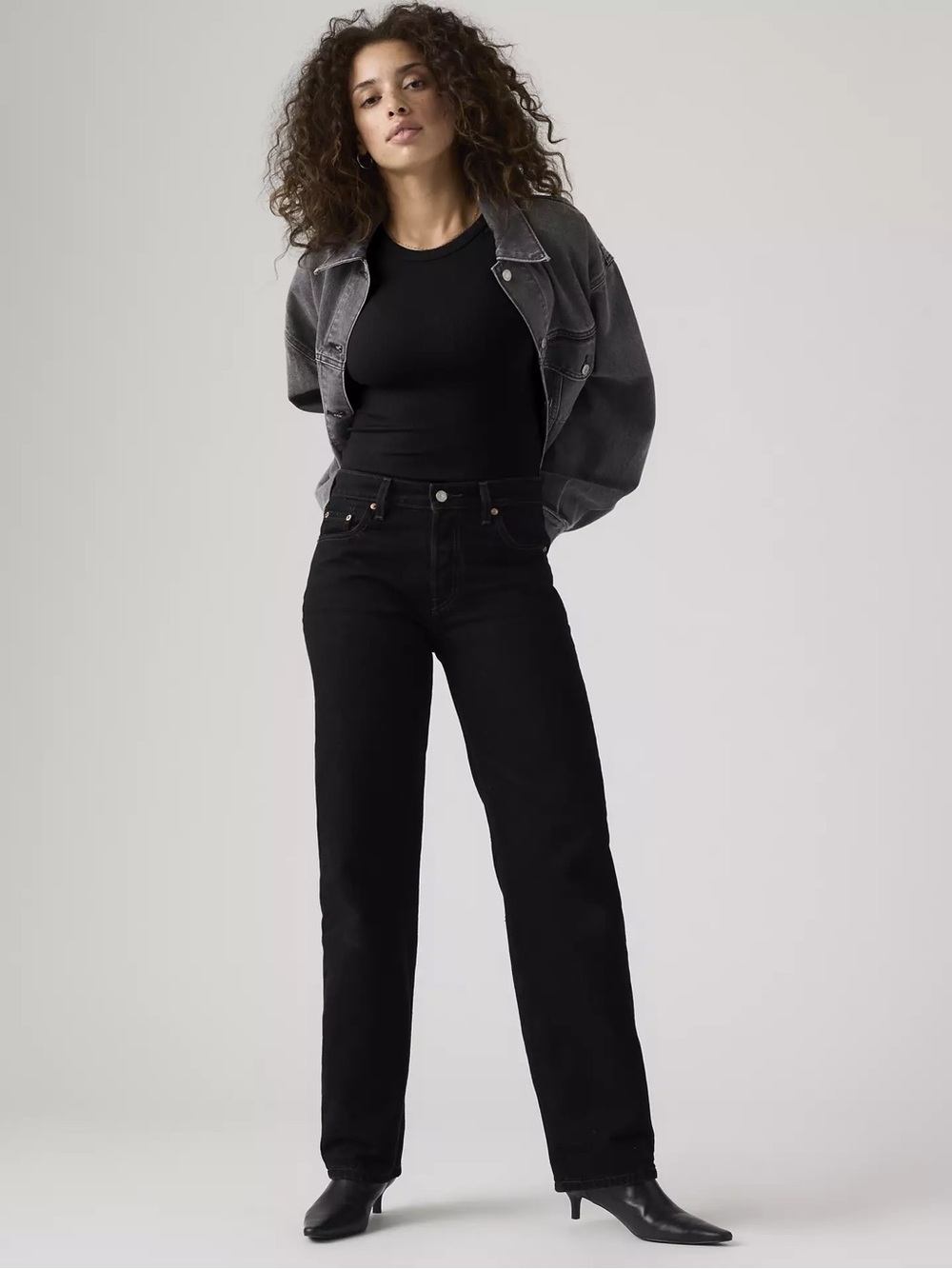 Levi's 501 90s Straight Leg Jeans in Black - Waist 29